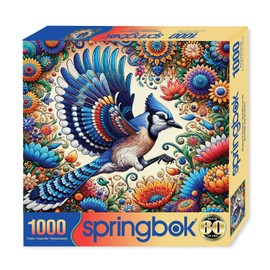 Springbok Blue Jay in Summer 1000 Piece Jigsaw Puzzle for Adults by Artist Peggy Collins