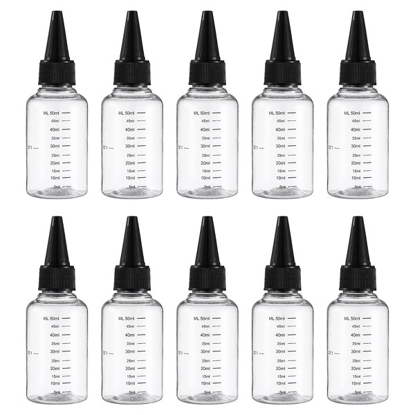 Frcolor Dropper Bottles, 60ml Divided Bottles, Dropper Bottles, Graduated Dropper