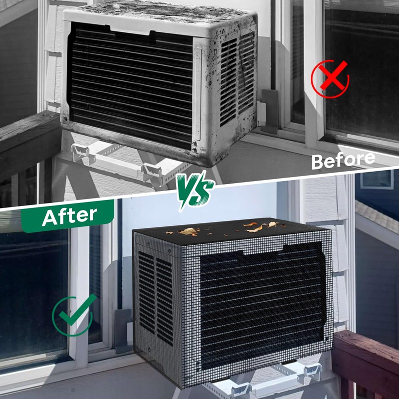 Window Air Conditioner Covers Outside: Mesh Cover for U-Shaped Air