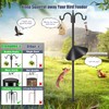 Gtongoko Bird Feeder Pole Squirrel Proof, 92 Inch Double Shepherds