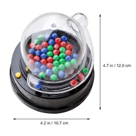 STOBOK Electric Lotto Ball Machine: Lottery Machine Portable Bingo Machine Cage Game with Balls Fortunate Number Picker, Electric Shake Lucky Ball Machine