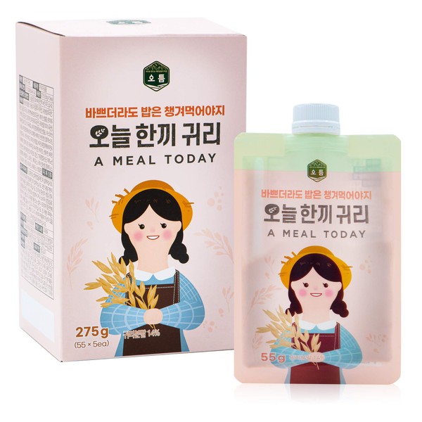 licuado en polvo de harina de avena de trigo integral [alimentos coreanos] Superalimento alto en proteínas, sustituto de café Misugaru para el café con leche de desayuno, fibra alta, sin grasas [JRND Foods] 5 bolsas