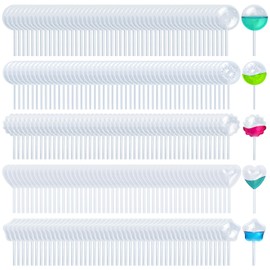 250 Pcs Mini Pipetas para Flan,4ML Goteros Pipetas para Postres Plastic Transfer Pipettes for Cupcakes (5-Shapes)