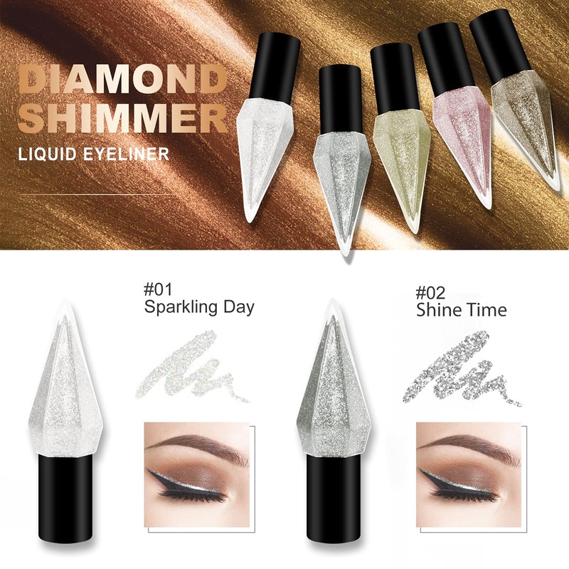 Erinde Glitter Liquid Eyeliner & Diamond Eyeshadow, Liquid Eye Shadow