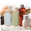 Healeved 4pcs Refillable Travel Toiletry Bottles Squeeze Shampoo and Conditioner