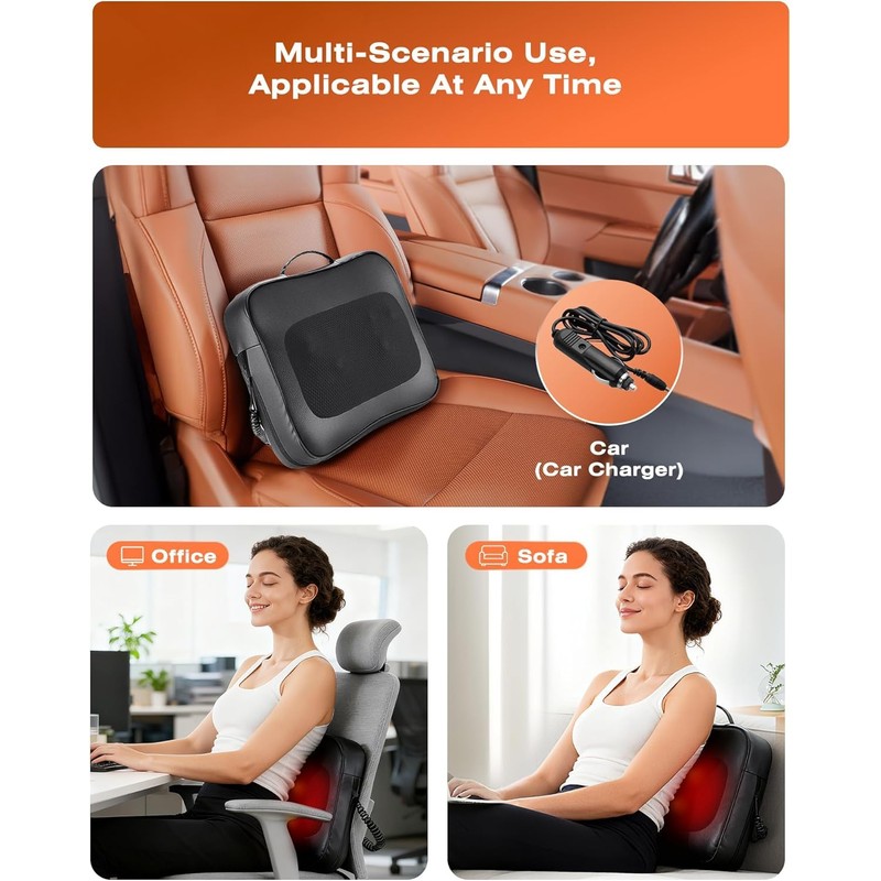 Back Massager for Pain Relief Deep Tissue with Heat -