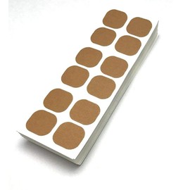 Economical Replacement Stickers, 600 Sheets (12 Sheets Included, 50 Sheets), For Magnetic Therapeutic Devices (0.3 inch (8 mm) Grain Diameter) With Convenient Storage Case