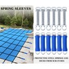 WBCBEC 12PCS Pool Cover Spring Sleeves, Winter Pool Cover Spring