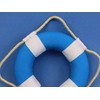 Hampton Nautical Vibrant Decorative Life Ring with White Bands Decoration