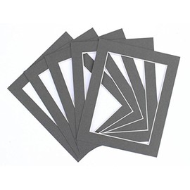 Frame Company Pack of 10 Grey Mounts 6x4 for 5x3 inch *Choice of Colours*