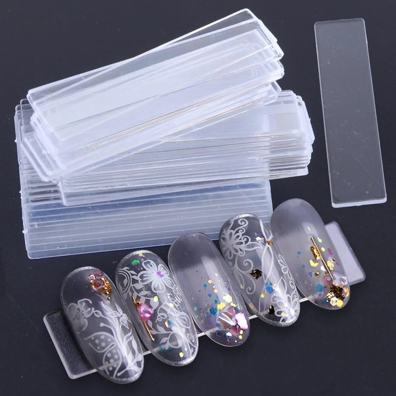 SELECOCO Art Tip Nail Tip Display Panel Transparent Plate Nail