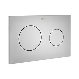 Roca PL10 Dual Flush Drive Plate, 25 x 1 x 16 cm, Chrome (Reference: A890089001)
