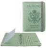 WALNEW Passport Holder for Travel, RFID Passport Cover Wallet for
