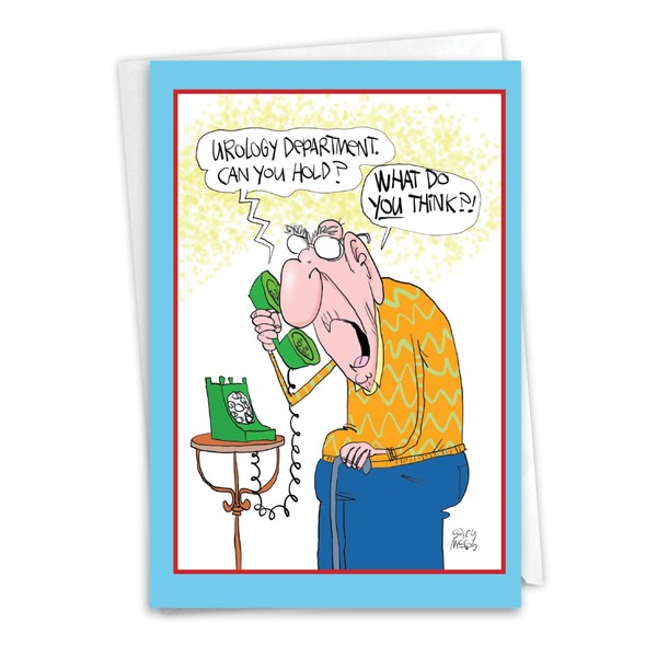NobleWorks Funny Birthday Greeting Card with 5 x 7 Inch