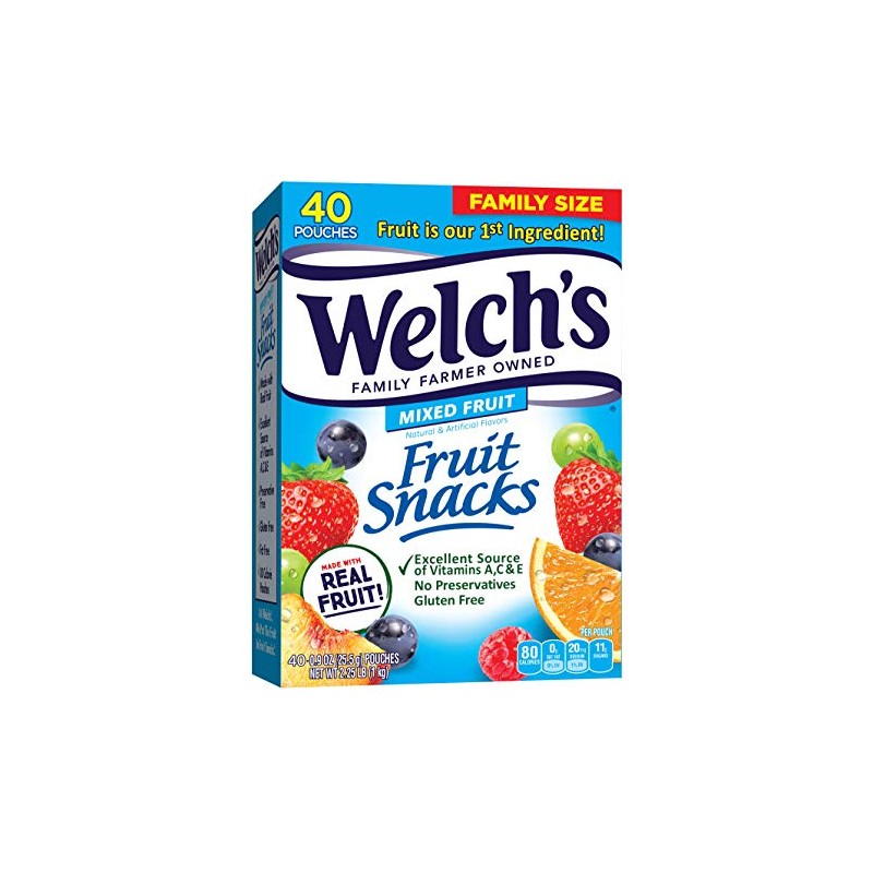Welch's Mixed Fruit, 0.9 oz, 40 Ct