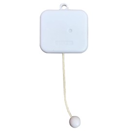 BinkeGG White Plastic Pull String Cord Music Box with Sankyo Musical Movement (60 Tunes Option) (Twinkle Twinkle Little Star)