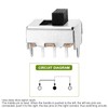 Chanzon SPDT Mini Micro Slide Switch 1p2t 2 Position 25pcs