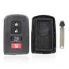 MACHSWON Car Key Fob Shell Black 4 Buttons Remote Control