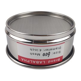 LABALPHA LABALPHA 600 Mesh Lab Sieves, Test Sieve #600 Mesh, 4' Diameter, 304 Stainless Steel Wire Cloth (0.026mm)