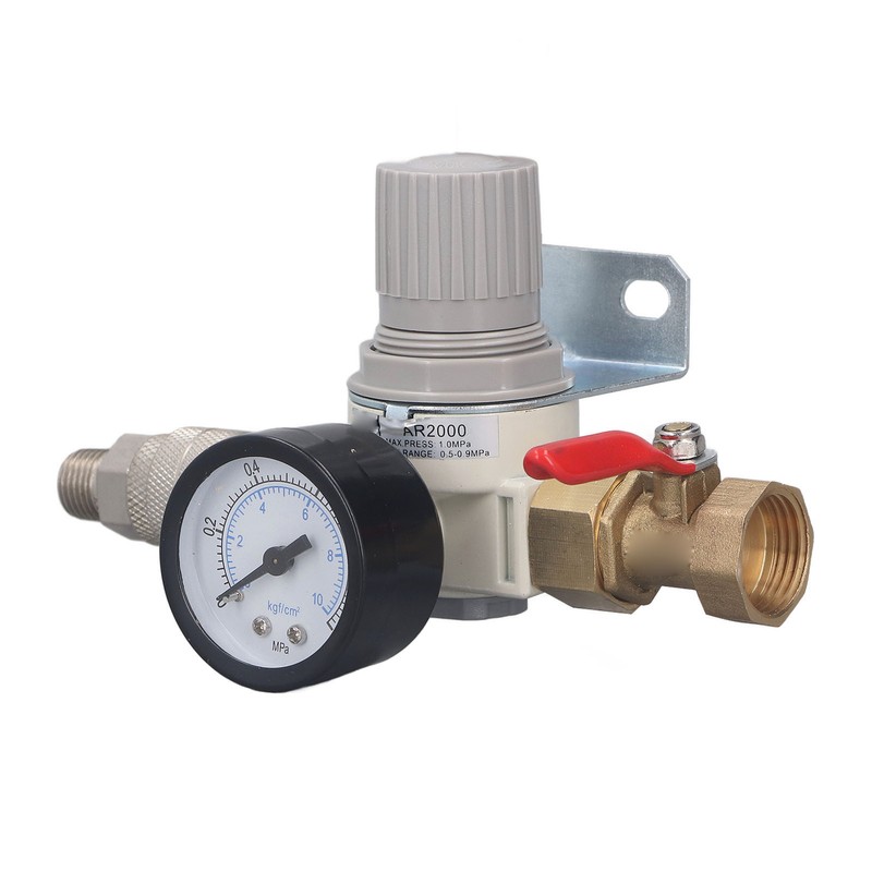 Air Compressor Replacement Pressure Regulator AR2000 1/2 Inch NPT Air