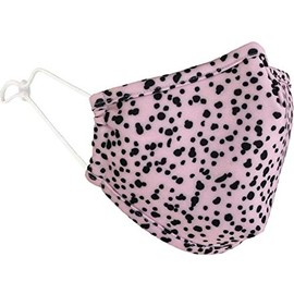 Keep Safe Reusable Face Mask Protection Washable Mouth & Nose Shield Breathable Anti Smoke Pollution Motorcycle Sport (Pink Dalmatian, Medium)