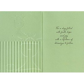 Pictura A Communion Wish : Thin Gold Foil Lined Chalice First / 1st Communion Congratulations Card
