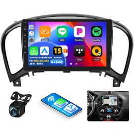 [4G+64G] Car Radio for Nissan Juke 2011-2016 with Wireless CarPlay Android Auto,9 inch Touchscreen Android 13 Car Stereo with Mirror Link Voice Control WiFi/GPS,Bluetooth,FM/RDS SWC+Backup Camera