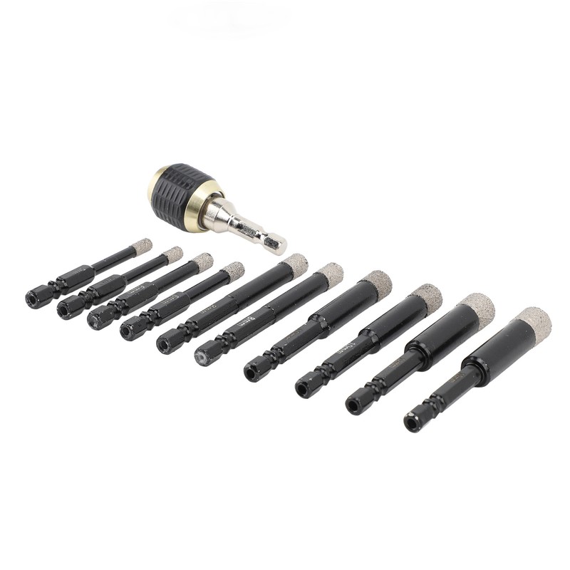 Diamond Drill Bits Set Hex Shank Diamond Hole Saw Kit