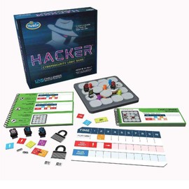 Think Fun Hacker Cybersecurity Coding Game and STEM Toy for Boys and Girls Age 10 and Up, Multicolor