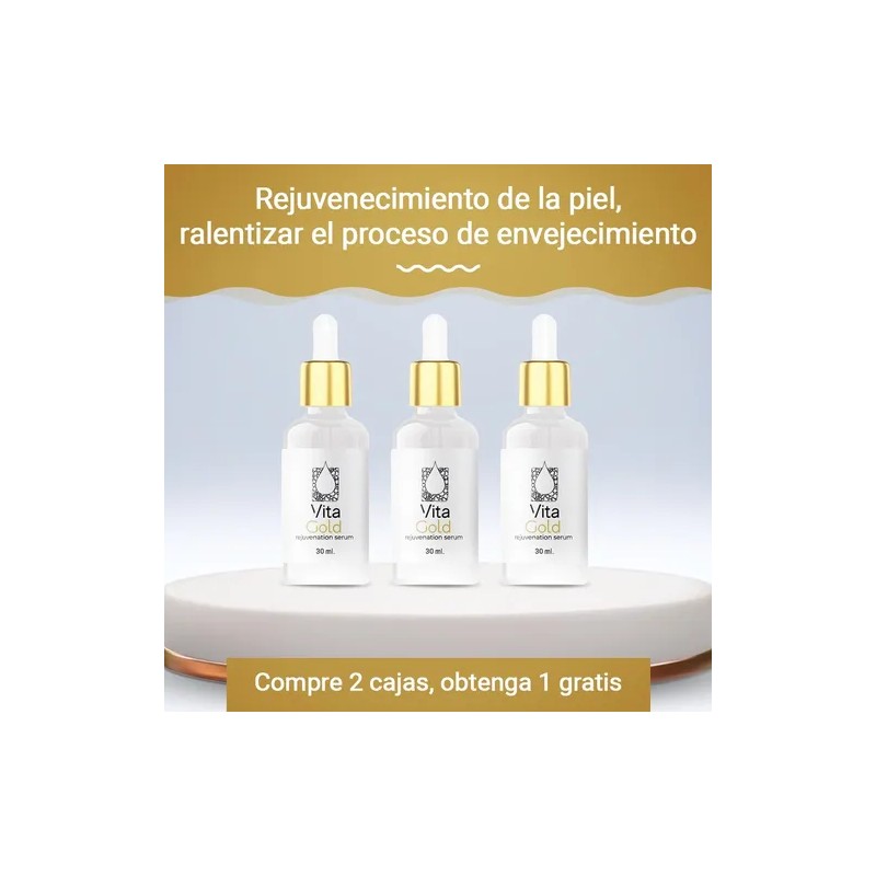 2+1 Gratis Vitagold: Suero De Rejuvenecimiento E Hidratación