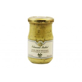 Edmond Fallot Basil Dijon Mustard from France, 7.2 oz (205 g)