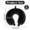 Ouligay 2 PCS U Shaped Travel Pillow Case Cover Ice