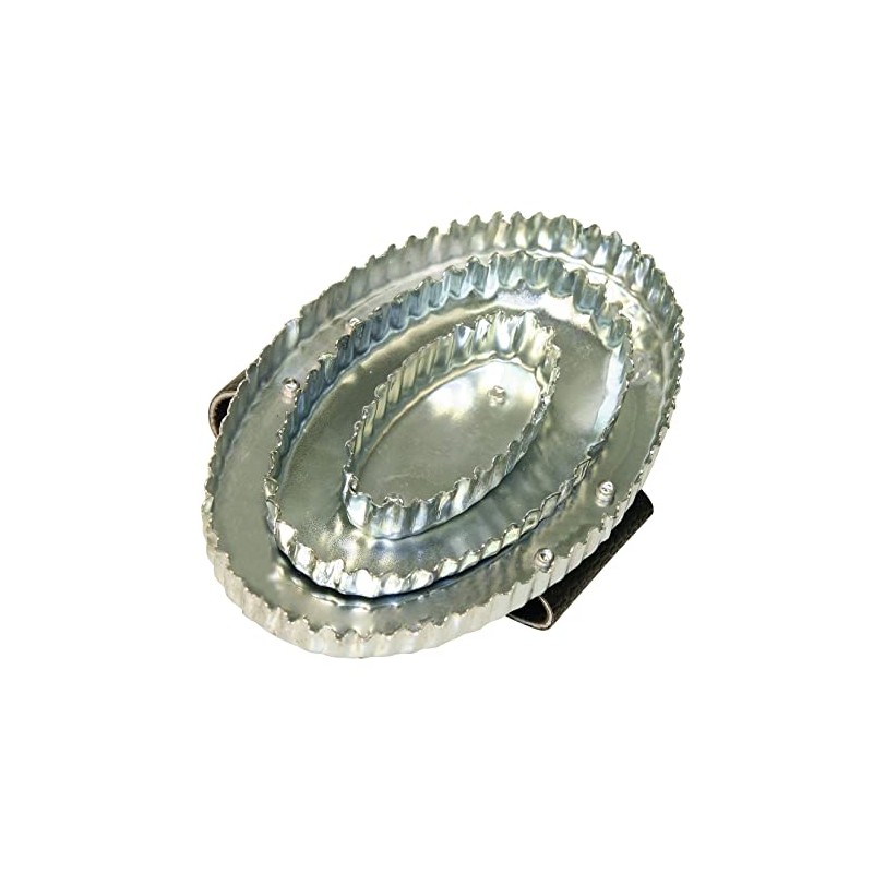 Reformstriegel, oval verzinkt