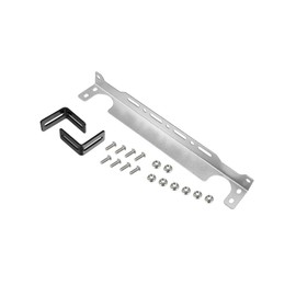 Motoforti Universal Oil Cooler Mounting Bracket Kit 330mm Aluminum Alloy Engine Oil Cooler Radiator Adapter Kit Oil Cooler Bracket Kit Silver Tone Long-Lasting