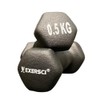 Exersci® Black Neoprene Dumbbells (Pair) (0.5)