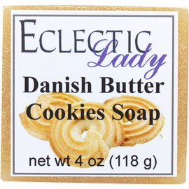 Eclectic Lady Danish Butter Cookies Glycerin Soap, 4 oz Bar