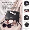 Bolso bandolera de piel para mujer, Bolso cruzado para mujer