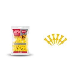 Masters Unisex's Plastic Graduated Tees (Bag of 30), Yellow, 1 3/4"