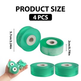 Yewseas 4PCS Veredelungsband Veredelungstape, Dehnbares, Selbstklebendes und Biologisch Abbaubares Veredelungstape für Garten und Baumschulen, Feuchtigkeitssperre für Pflanzenveredelung