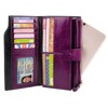 YALUXE Women's Genuine Leather Wallet RFID Blocking with 21 Card