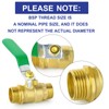 ERGAOBOY 2 x 1/4 inch BSP male thread on brass