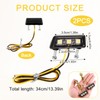 2 Pack LED Universal 12V Waterproof Motorcycle License Plate Light