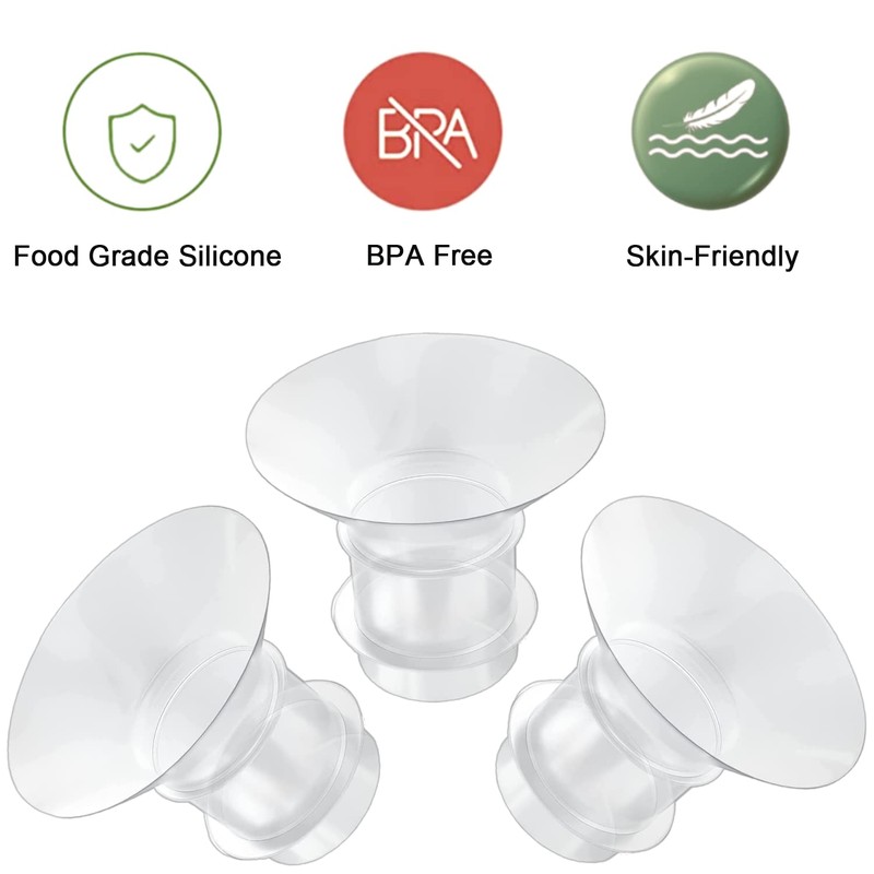 Flange Insert 3PC 15mm for Momcozy S12 pro/S9 pro/S9/S10/S12/Medela/Tsrete/Spectra/Bellababy etc
