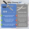 UoeRing Rib Membrane Remover Tool, 304 Stainless Steel, for BBQ,