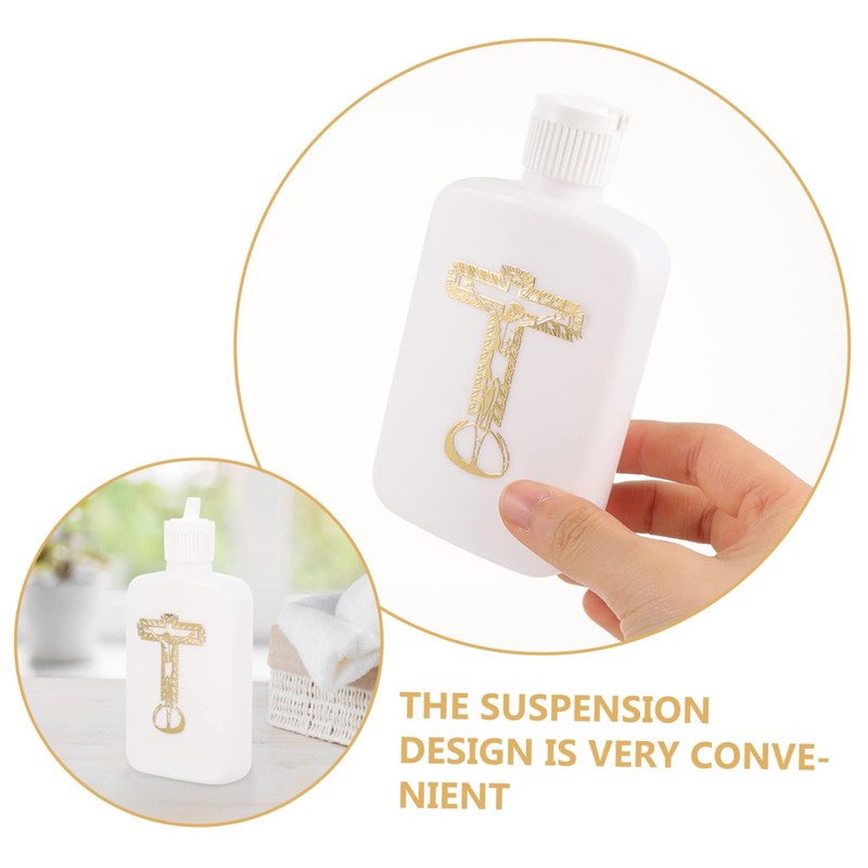 iplusmile Refillable Holy Water Bottle Decorative Blessing Bottle Portable Secure