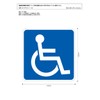 Disabled Facilities (Wheelchair) Mark, Removable From Inside Window, Suction Cup