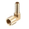 sourcing map Brass Hose Barb Fitting Elbow, 8mm Barbed x