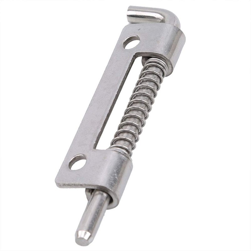 2x Stainless Steel Spring Loaded Latch Faster Locking Bolt Lock