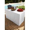 Folding Table Cover, Fitted Tablecloth for 4-Foot Folding Table, White