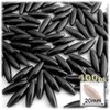 100pc Plastic Opaque Spaghetti Beads 20mm Multi Mix Beads
